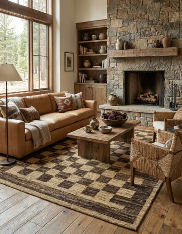 6' 6 x 9' 8 Hand Knotted Kashkuli Gabbeh Wool Rug