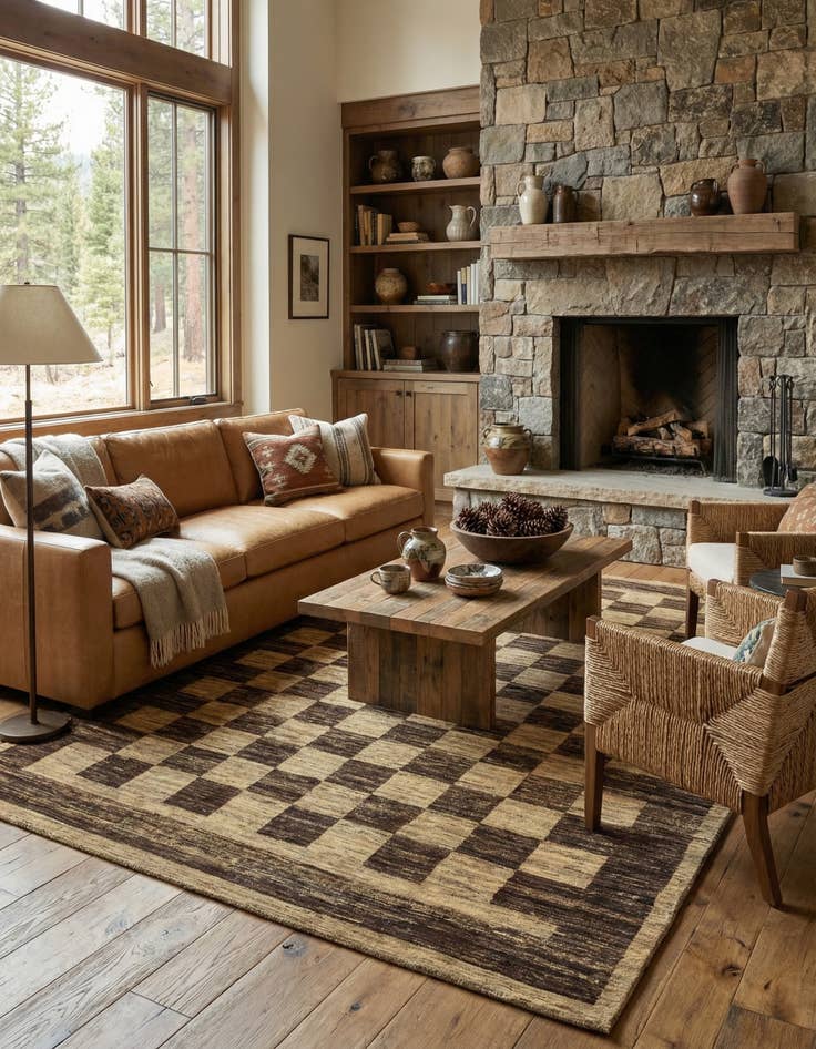 Detail image of 6' 6 x 9' 8  Hand Knotted Kashkuli Gabbeh Wool Rug