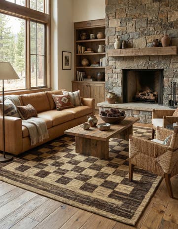 6' 6 x 9' 8 Hand Knotted Kashkuli Gabbeh Wool Rug