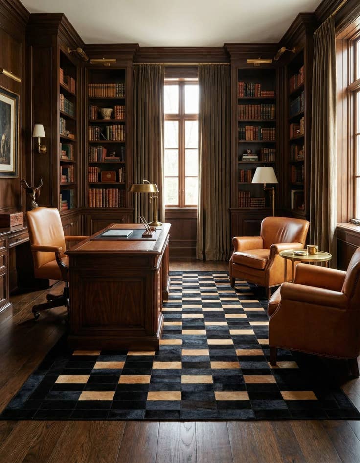 Detail image of 5' 1 x 7' 11 Cowhide - Patchwork Rug