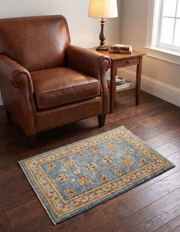 1' 10 x 3' Hand Knotted Ariana Ziegler Rug