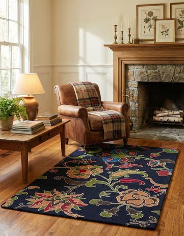 5' 1 x 8' Agra Wool Rug