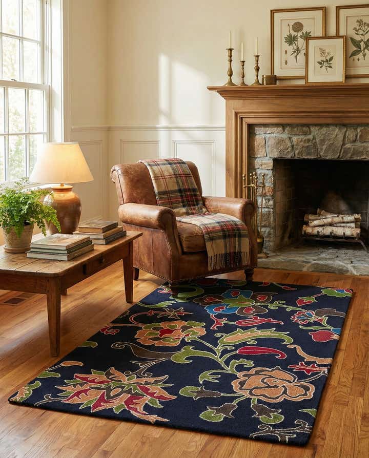 5' 1 x 8' Agra Wool Rug