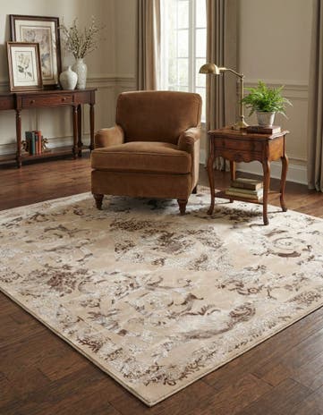 Beige Finsbury Square Rug