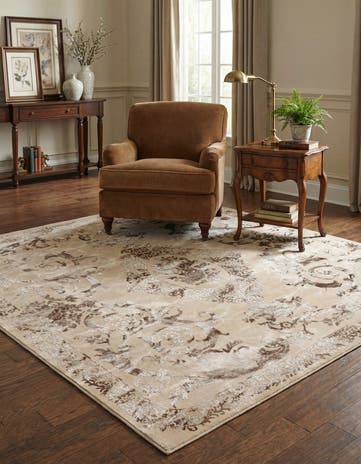 Beige Finsbury Square Rug