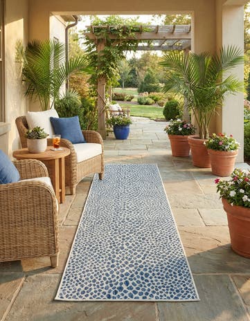 2' 7 x 10' Easy-Clean Jill Zarin Cape Town Indoor / Outdoor Runner Rug
