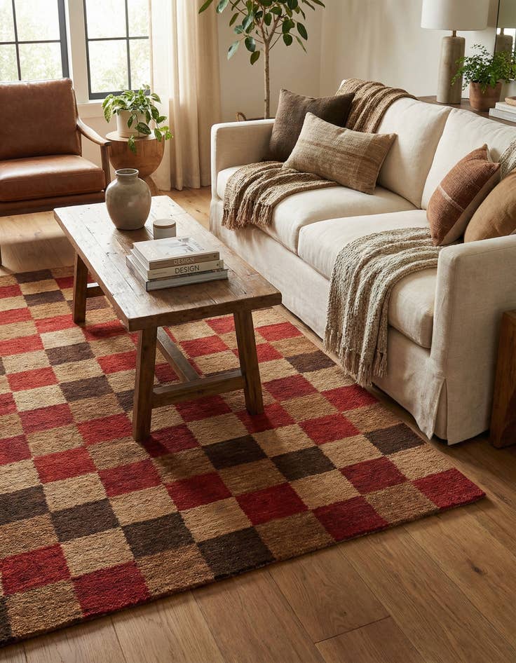 Detail image of 4' 1 x 6'  Hand Knotted Modern Ziegler Rug