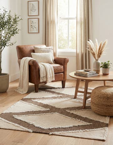 5' x 8' 2 Hand Woven Arizona Wool Rug