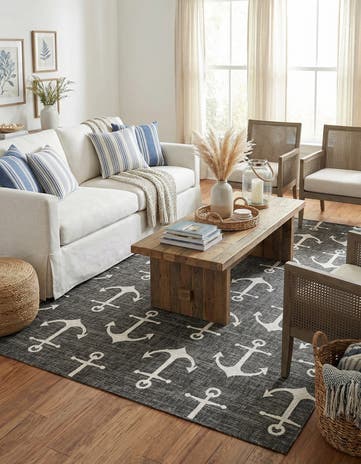 7' x 10' Easy-Clean Coastal Indoor / Outdoor Rug