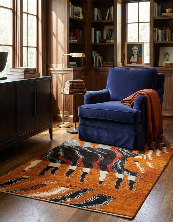 Detail image of 3' 1 x 4' 3 Kashkuli Wool Rug