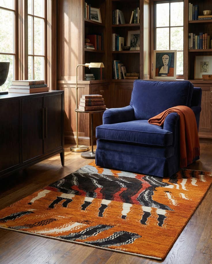 Detail image of 3' 1 x 4' 3 Kashkuli Wool Rug