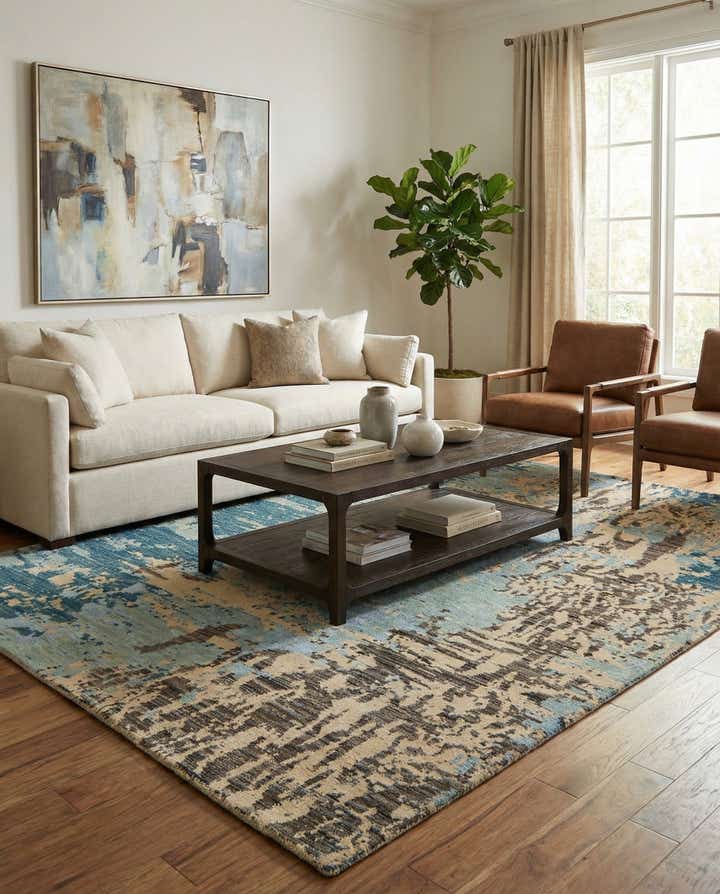 6' 1 x 9' 1 Hand Knotted Darya Rug
