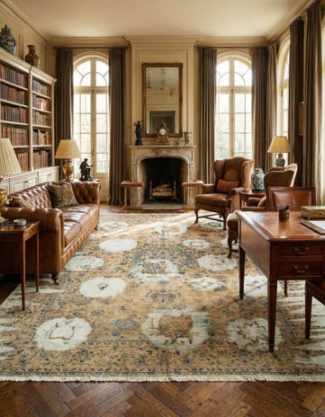 9' 11 x 12' 8 Hand Knotted Vintage Royal Persian Wool Rug