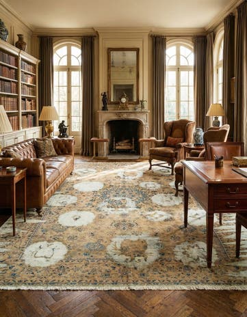 9' 11 x 12' 8 Hand Knotted Vintage Royal Persian Wool Rug