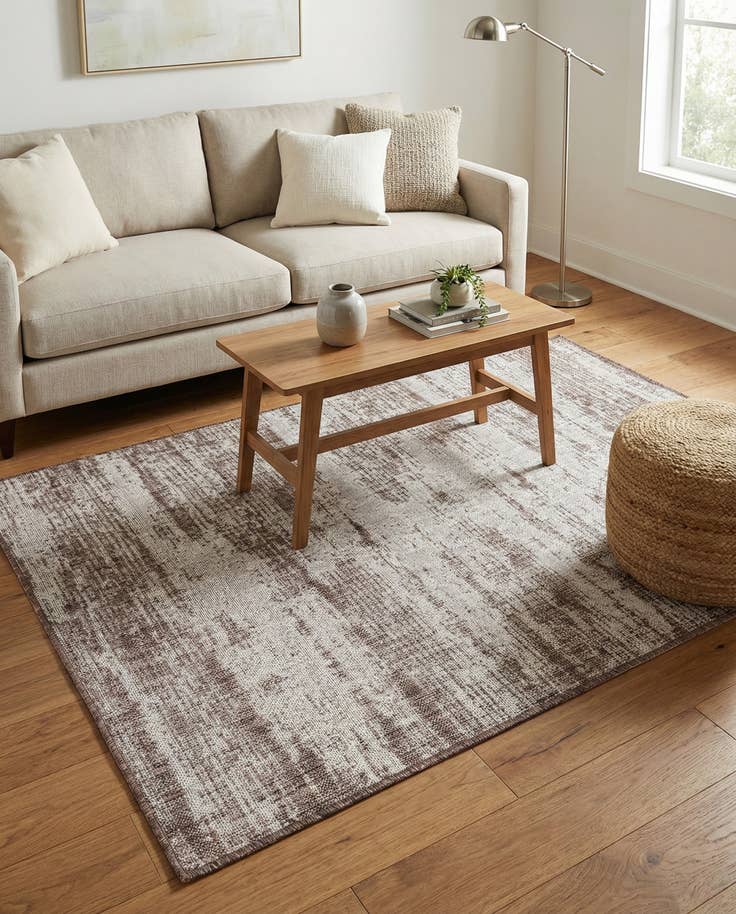 Detail image of 4' x 6' Easy-Clean Modern Indoor / Outdoor Rug