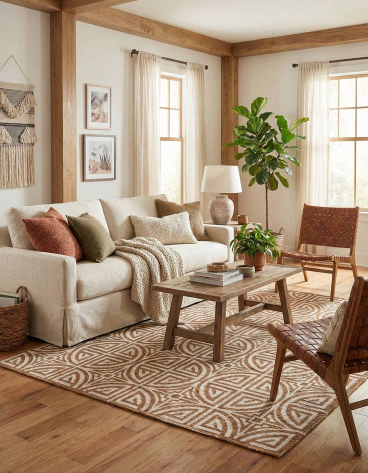 Detail image of 7' 10 x 10'  Hand Woven Chenille Jute Rug