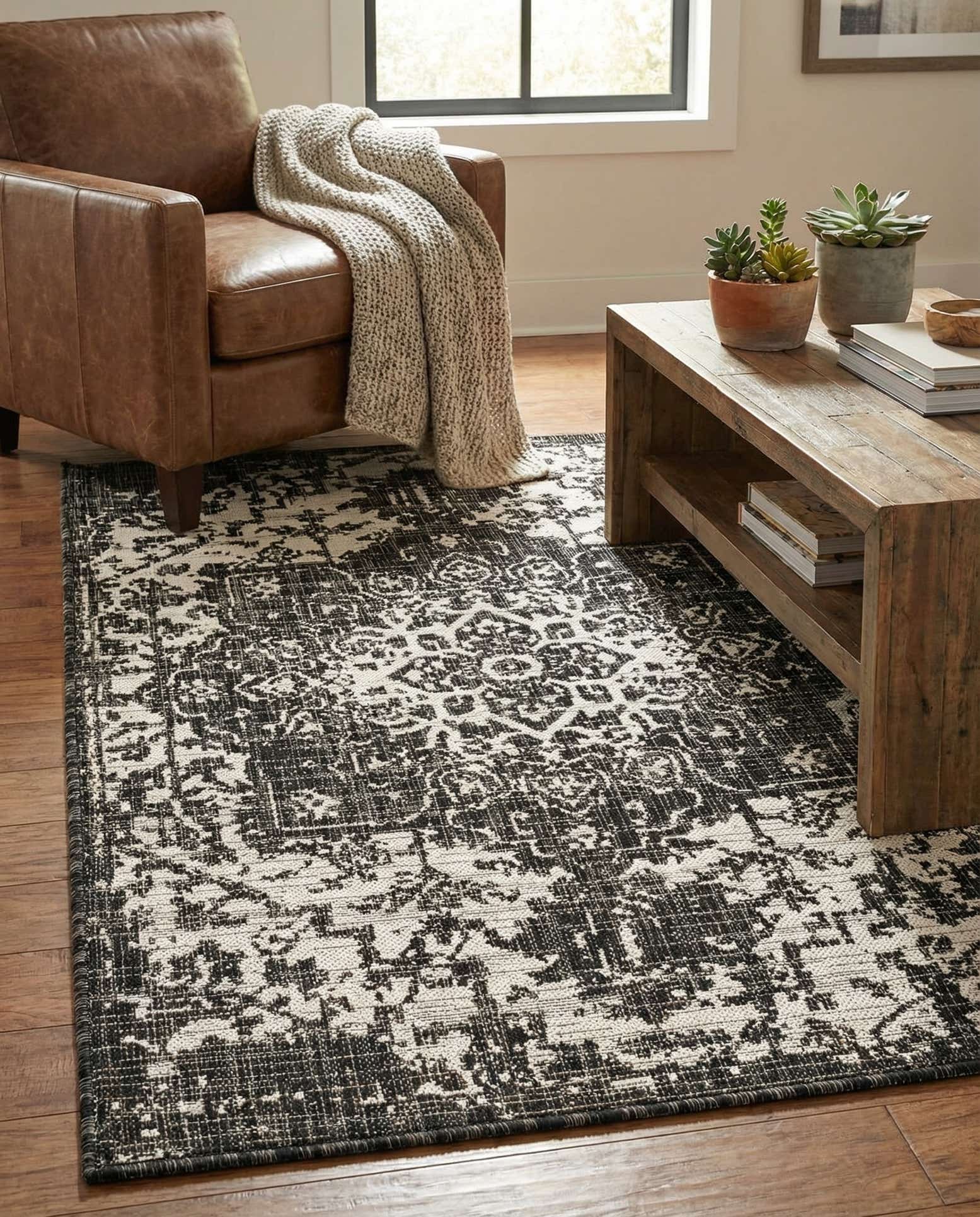 3' x 5' 3 Easy-Clean Jill Zarin Dubai Indoor / Outdoor Rug