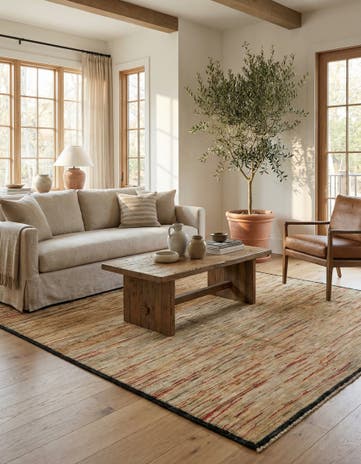 3' 4 x 6' 3 Hand Knotted Modern Ziegler Rug