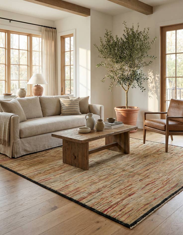 Detail image of 3' 4 x 6' 3 Hand Knotted Modern Ziegler Rug
