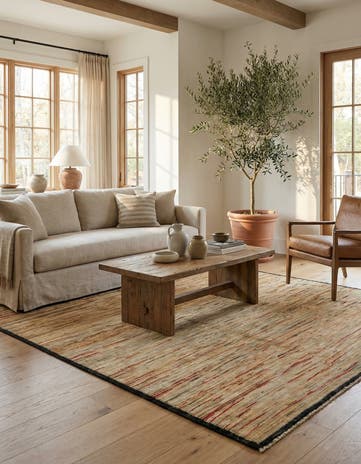 3' 4 x 6' 3 Hand Knotted Modern Ziegler Rug