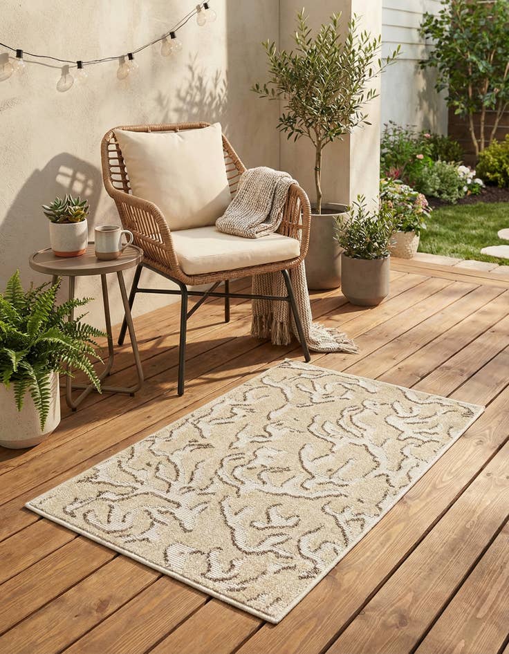 Detail image of 2' x 3'  Washable Sabrina Soto Indoor / Outdoor Rug