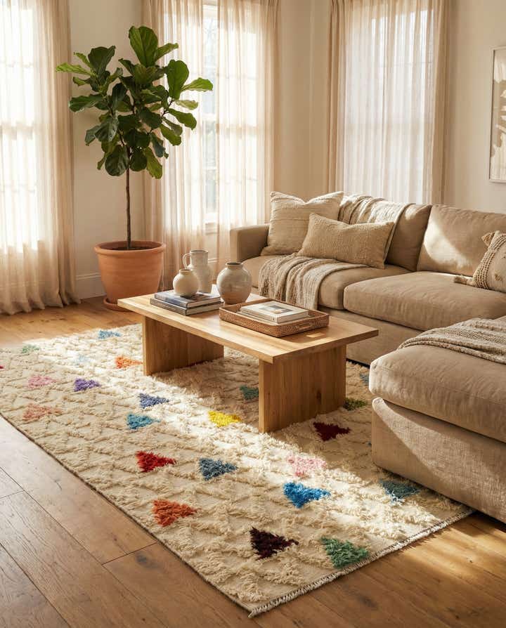5' 7 x 8' 5 Hand Knotted Darya Wool Rug