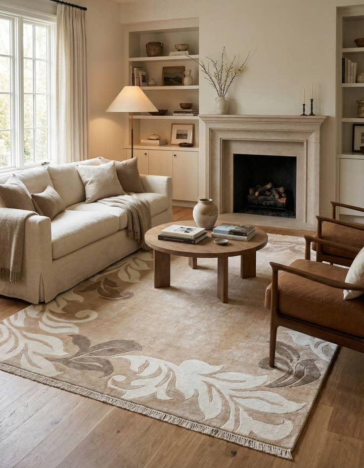 Detail image of 5' 5 x 7' 10  Hand Knotted Darya Wool Rug