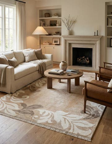 5' 5 x 7' 10 Hand Knotted Darya Wool Rug