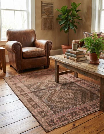 3' 6 x 5' 7 Hand Knotted Balouch Persian Wool Rug