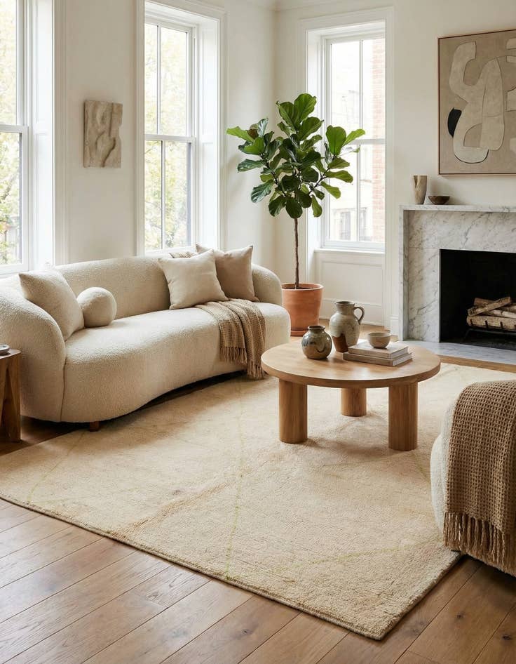 Detail image of 5' 8 x 8' 1  Hand Knotted Darya Wool Rug