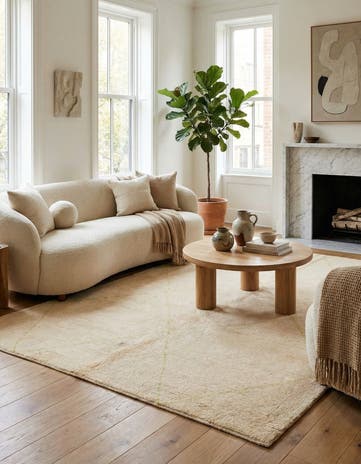 5' 8 x 8' 1 Hand Knotted Darya Wool Rug