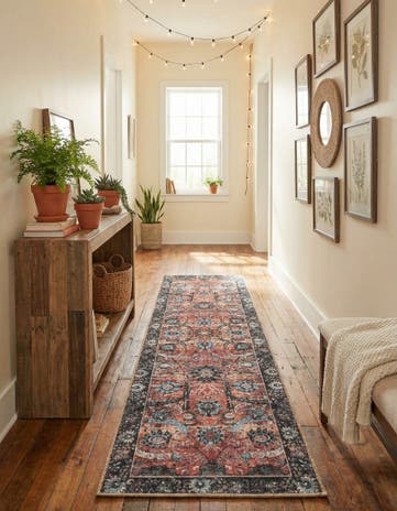 2' x 8' Washable Timeless Runner Rug