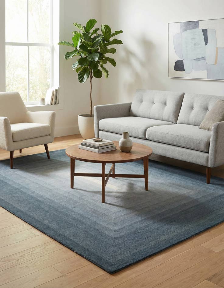 Detail image of 7' 10 x 10' Ombre Wool Rug