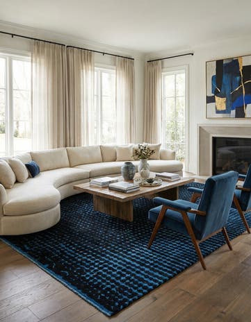 6' 5 x 10' 2 Hand Knotted Darya Wool Rug