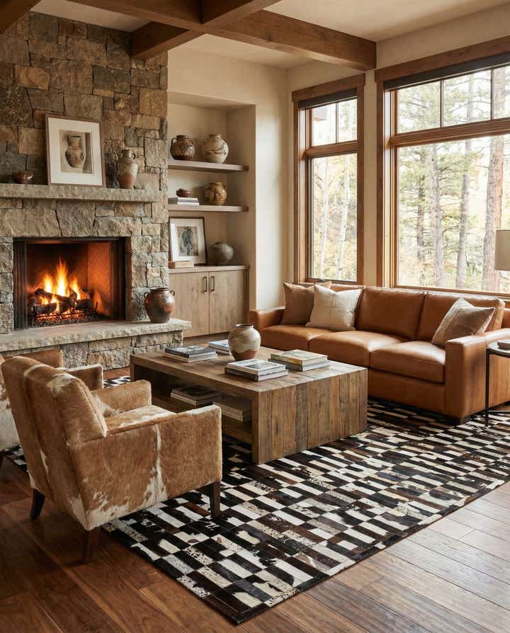 8' 2 x 9' 10 Cowhide - Patchwork Rug