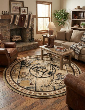 7' 10 x 7' 10 Pioneer Round Rug