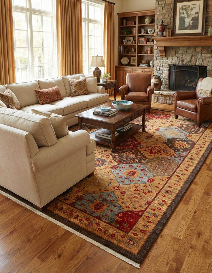 Detail image of 10' 6 x 16' 5 Kensington Rug