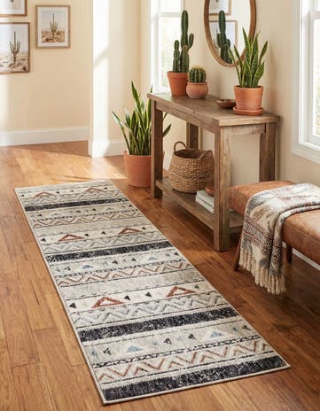 2' x 6' Eco Southwestern Runner Rug