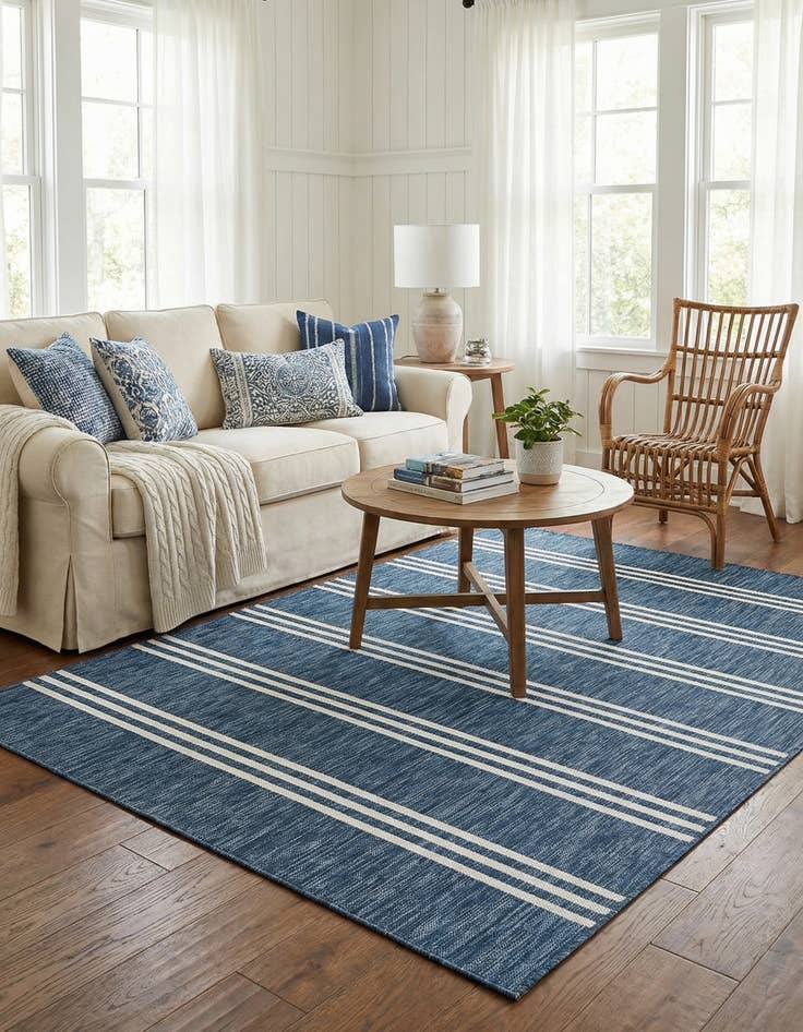 Detail image of 6' x 9'  Washable Jill Zarin Anguilla Indoor / Outdoor Rug