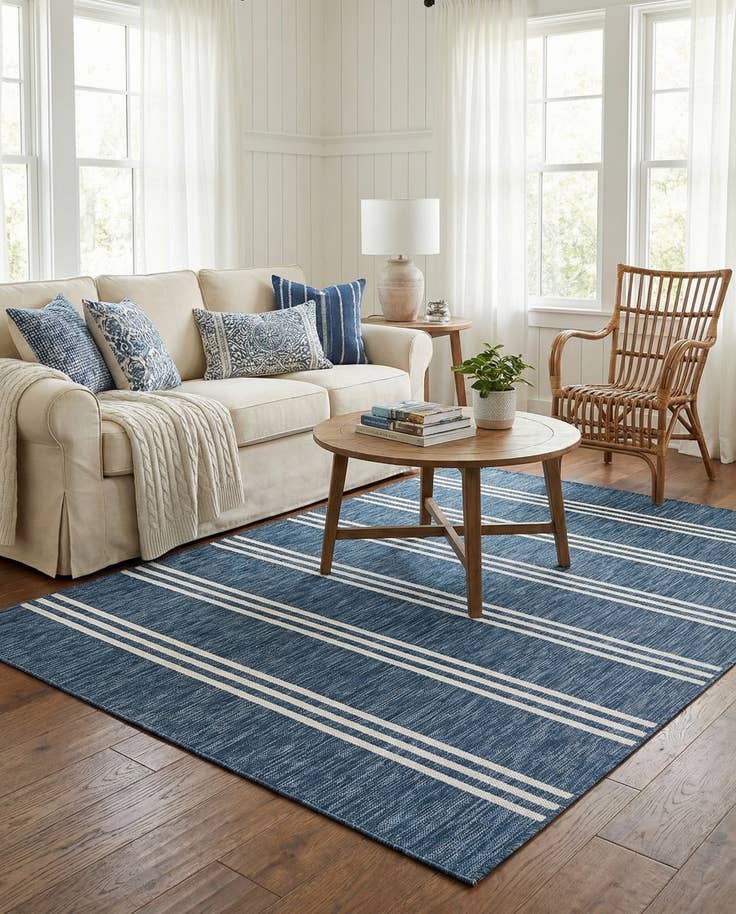 Detail image of 6' x 9' Easy-Clean Jill Zarin Anguilla Indoor / Outdoor Rug