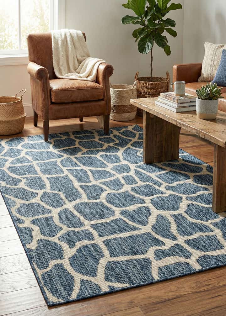 4' x 6' Easy-Clean Safari Indoor / Outdoor Rug