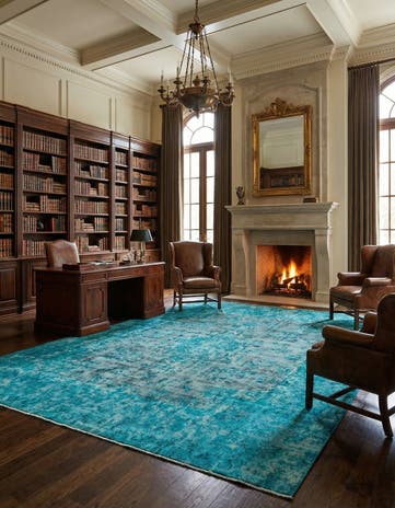 9' 5 x 12' 3 Vintage Royal Wool Rug