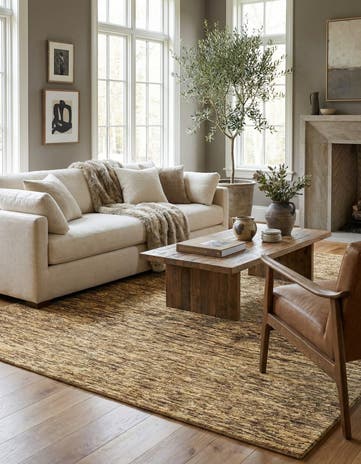 6' 1 x 9' Hand Knotted Modern Ziegler Rug