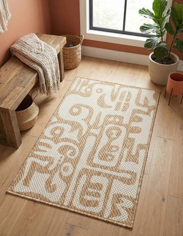 2' x 3' Easy-Clean Modern Indoor / Outdoor Rug