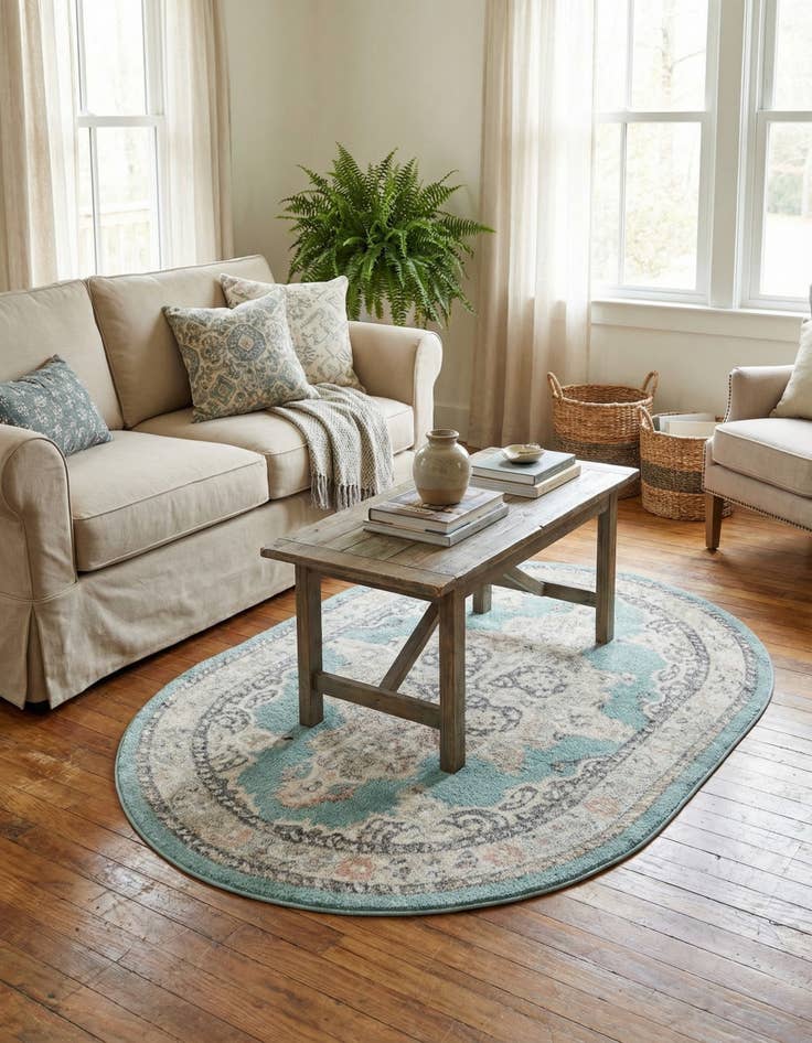 Detail image of  4' x 6' Parker Oval Rug