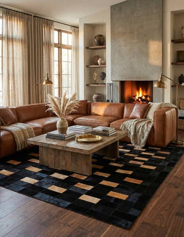 5' 1 x 7' 11 Cowhide - Patchwork Rug