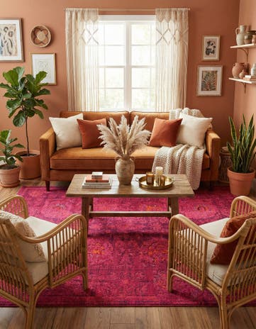 7' x 10' Washable Fleur Rug