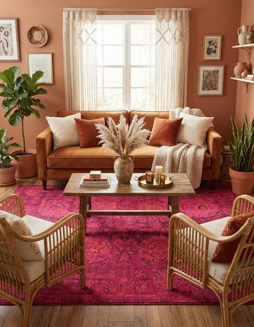 7' x 10' Washable Fleur Rug