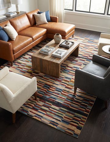 6' 7 x 9' 9 Hand Knotted Ziegler Modern Rug