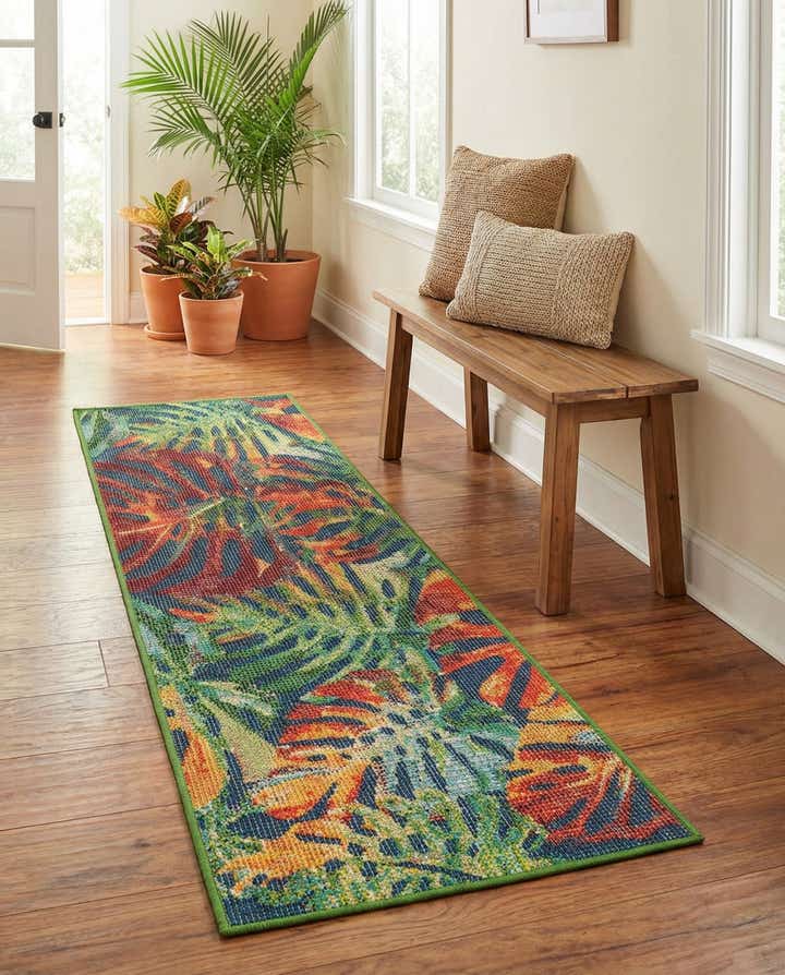 2' x 6' 1 Easy-Clean Baja Indoor / Outdoor Runner Rug